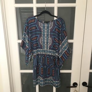 BCBG MaxAzria Kimono Sleeve Bohemian Dress